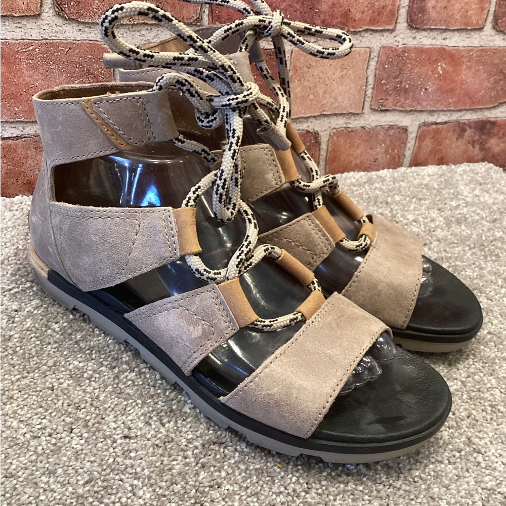 Sorel Women’s Torpea lace II Gladiator Sandals size 10